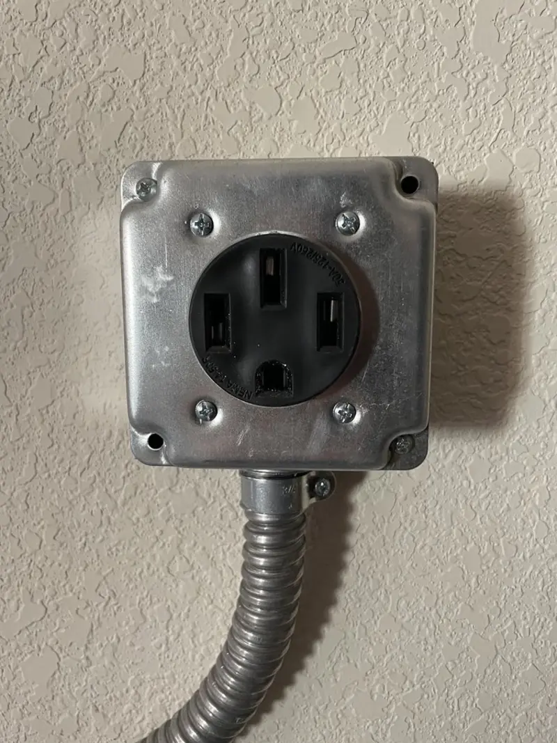 NEMA 14-50 outlet installed for Electrical Panel Upgrade in Sawgrass